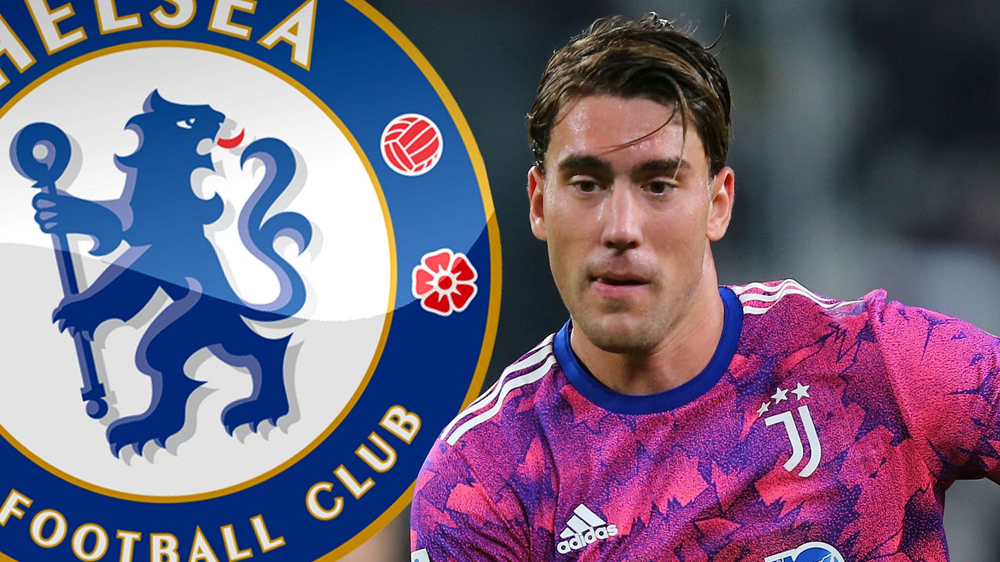 Chelsea 'join Arsenal in Dusan Vlahovic transfer race as Juventus win just  three of first eight games' | The Sun