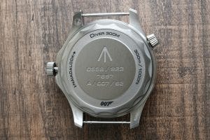 Omega Seamaster 300M "No Time To Die" Edition case back