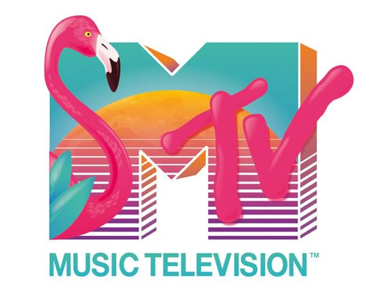 Crush | MTV - 80's Logos Flamingo http://crushed.co.uk/featured/mtv-80 ...