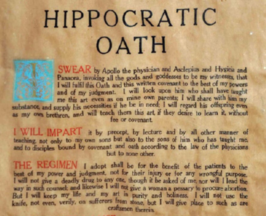 The Hippocratic Oath of Life Insurance Advice