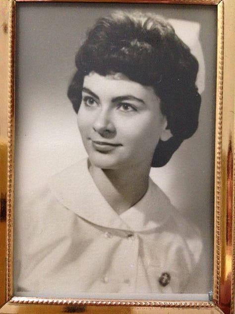 6 pictures of author with mom, grandma and daughter