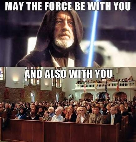 Happy Star Wars Day from Episcopal Church Memes!
