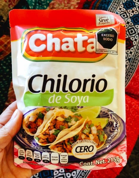chata chilorio de soya packet.