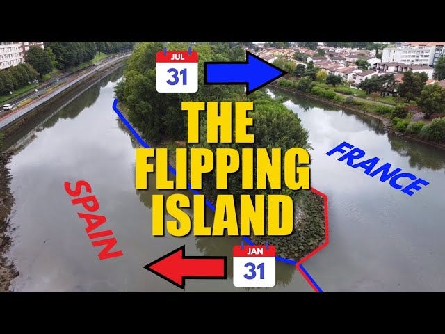 The World's Only Country-Swapping Island - YouTube