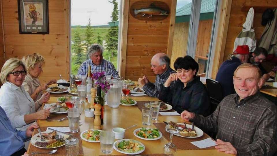 Guests Seated with Views and Meals
