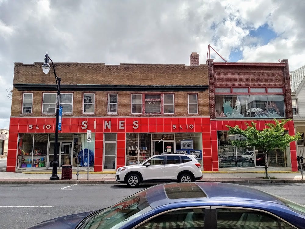 sine's 5 & 10 store in quakertown, pa