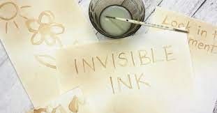 Invisible Ink Experiment