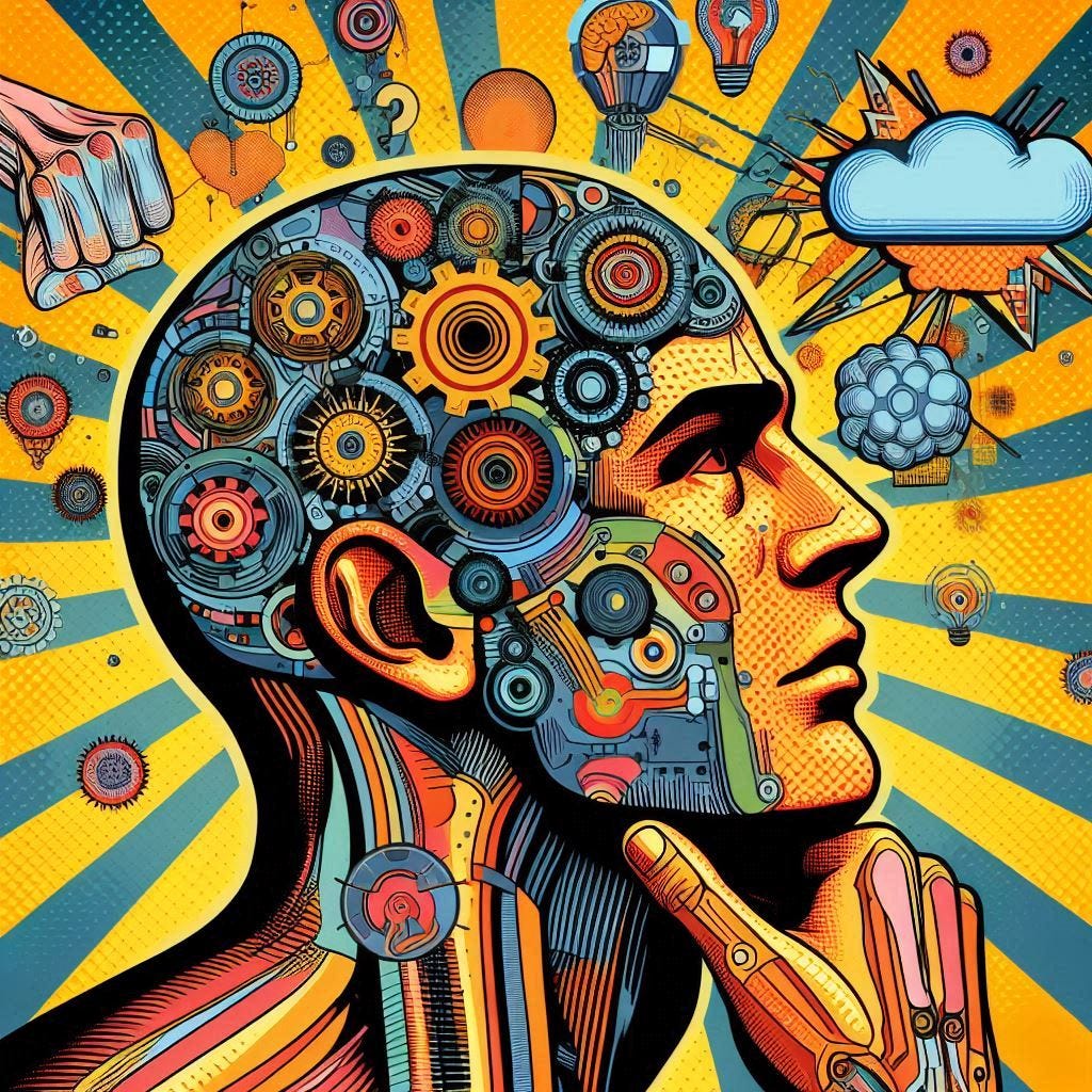 Humanismus Menschheit künstliche Intelligenz inspiration pop art