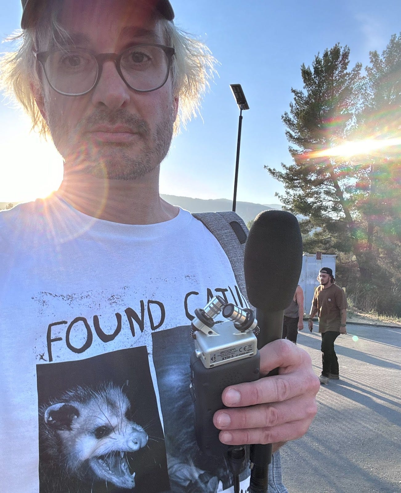 Me with a dictaphone