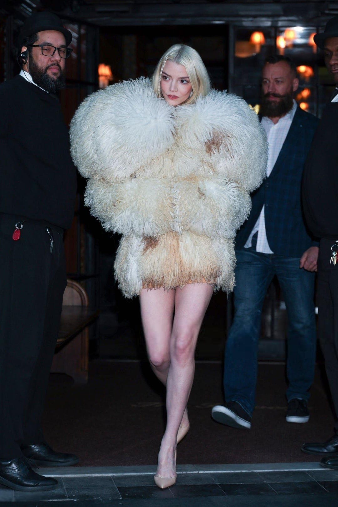 Anya Taylor-Joy in Alexander McQueen in New York (February 4, 2025) :  r/whatthefrockk