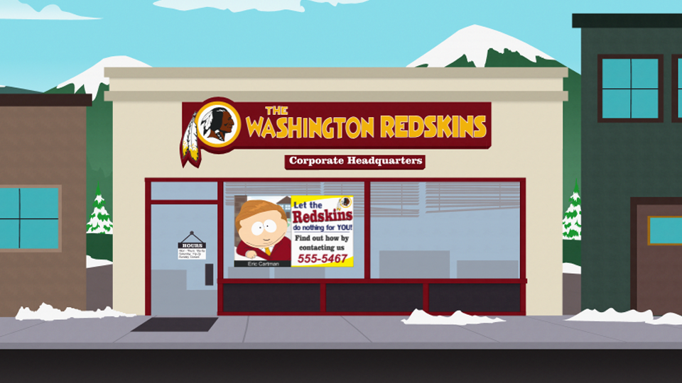 Redskins Office - South Park Archives - Cartman, Stan, Kenny, Kyle