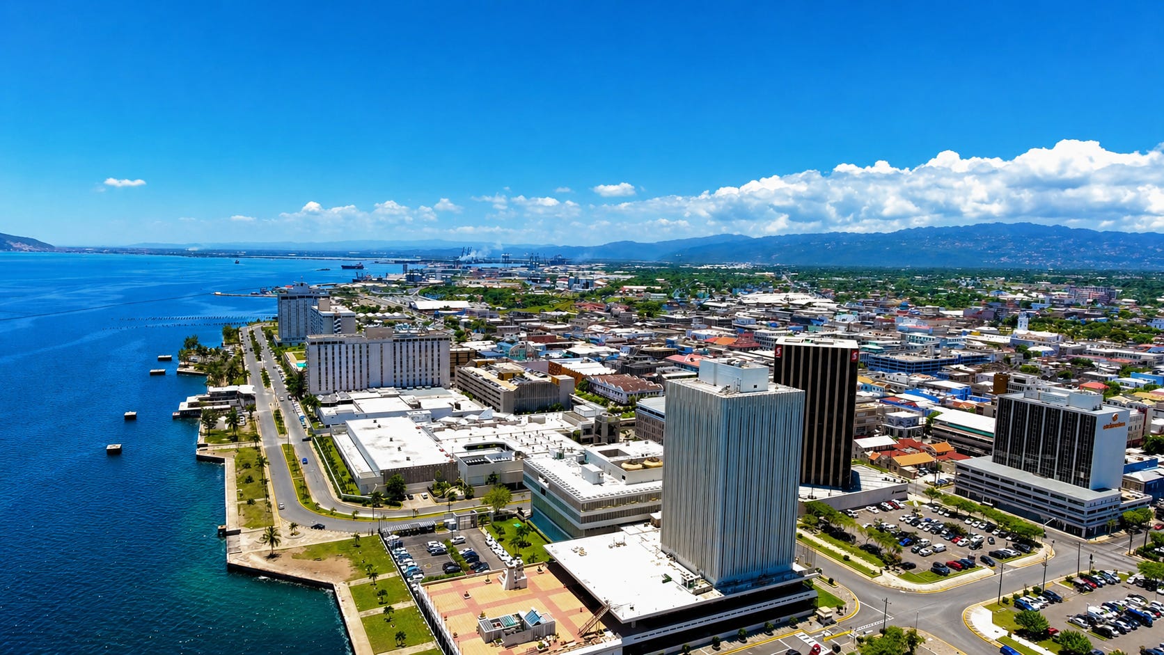 Kingston’s waterfront and financial district, where commercial density, infrastructure, and proximity to global trade routes continue to shape property values across the capital.