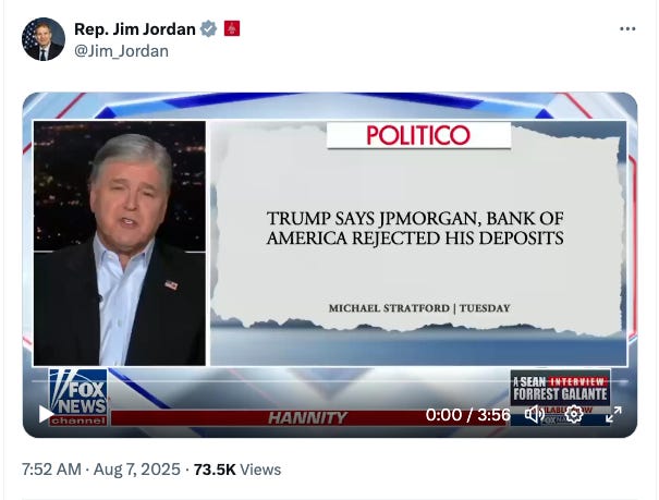 Trump Strikes Back Against Debanking Efforts