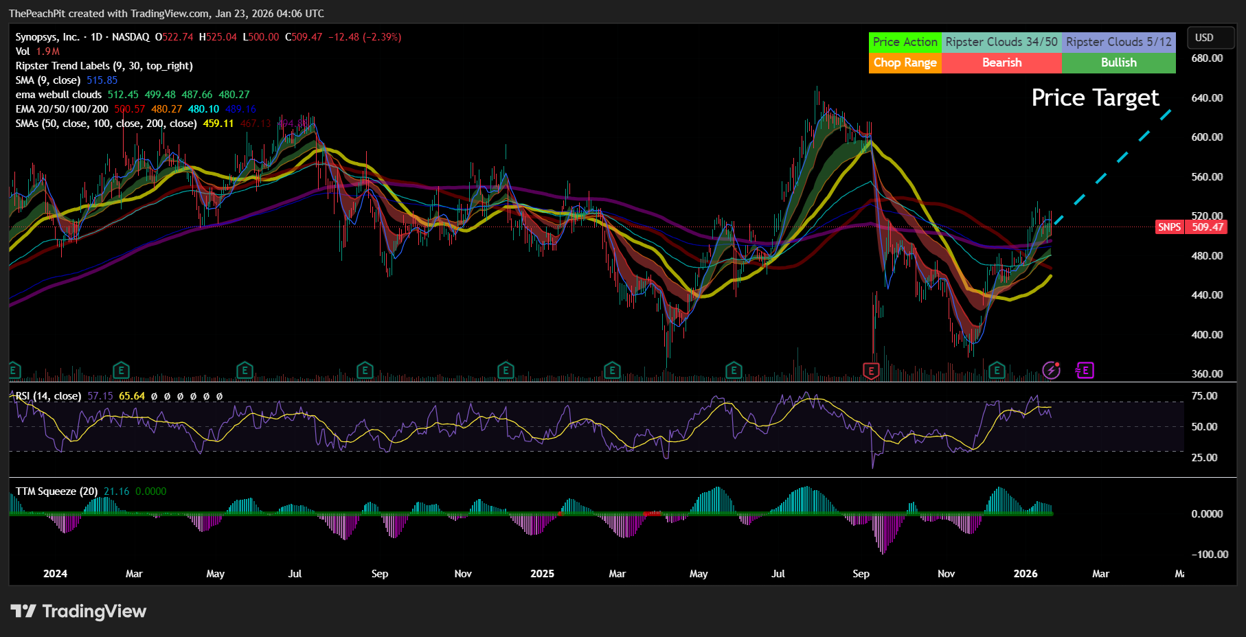Snp Shares Research & Analysis | Synopsys, Inc. (NASDAQ: SNPS)