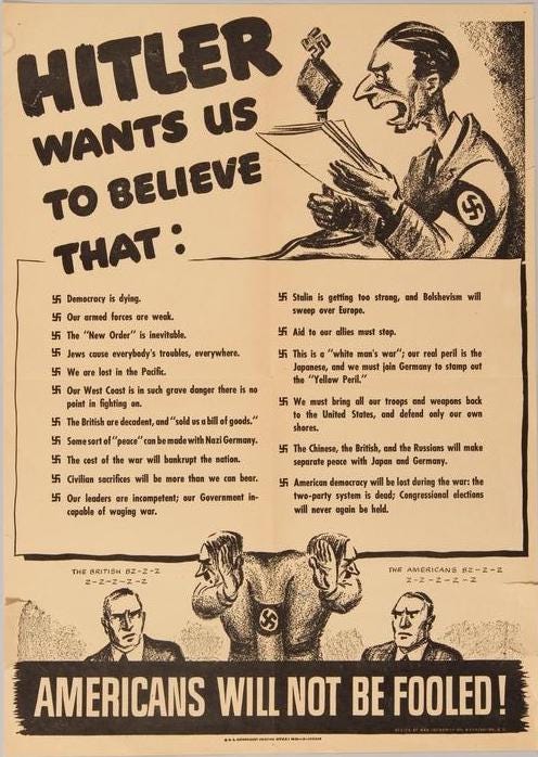 Hitler Wants Us to Believe..." | Experiencing History: Holocaust ...