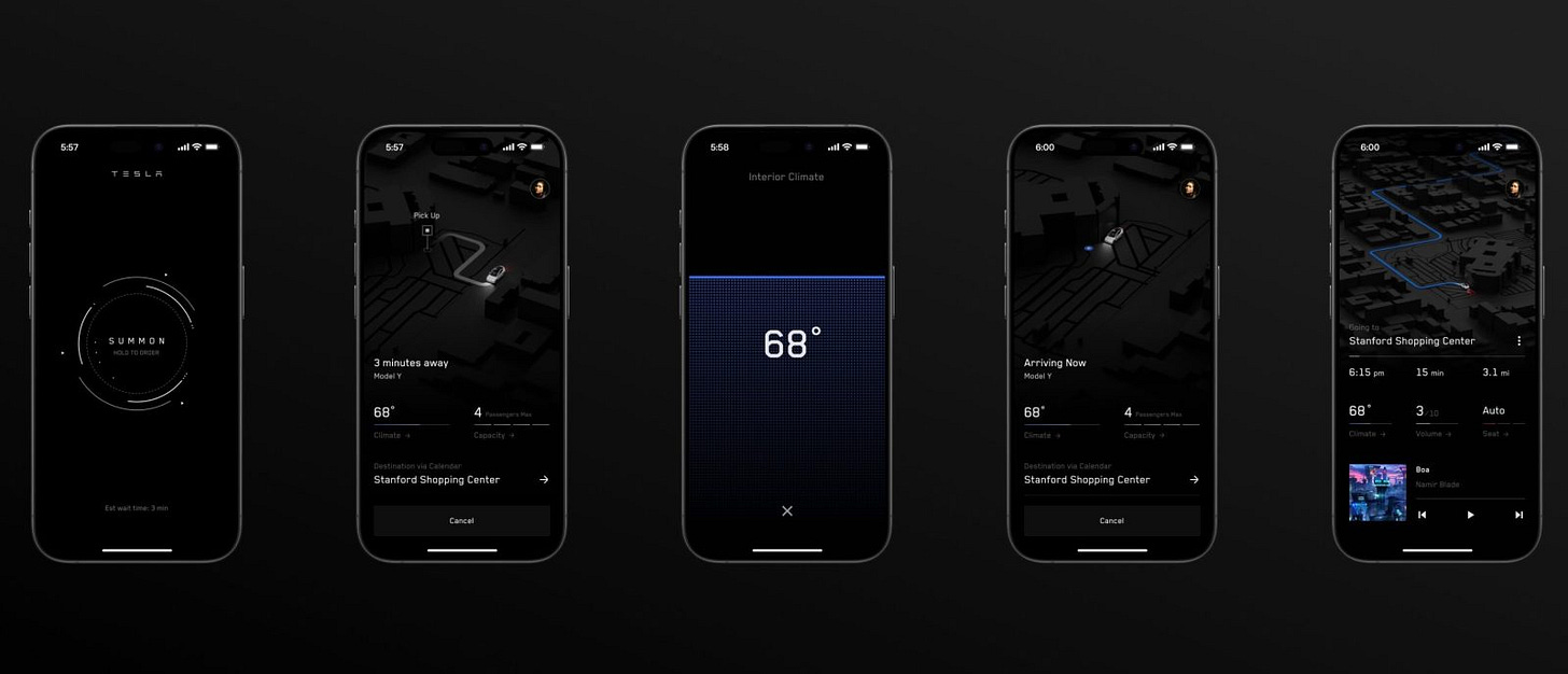 Tesla teases its upcoming Uber-like self-driving ride-hailing app | Electrek