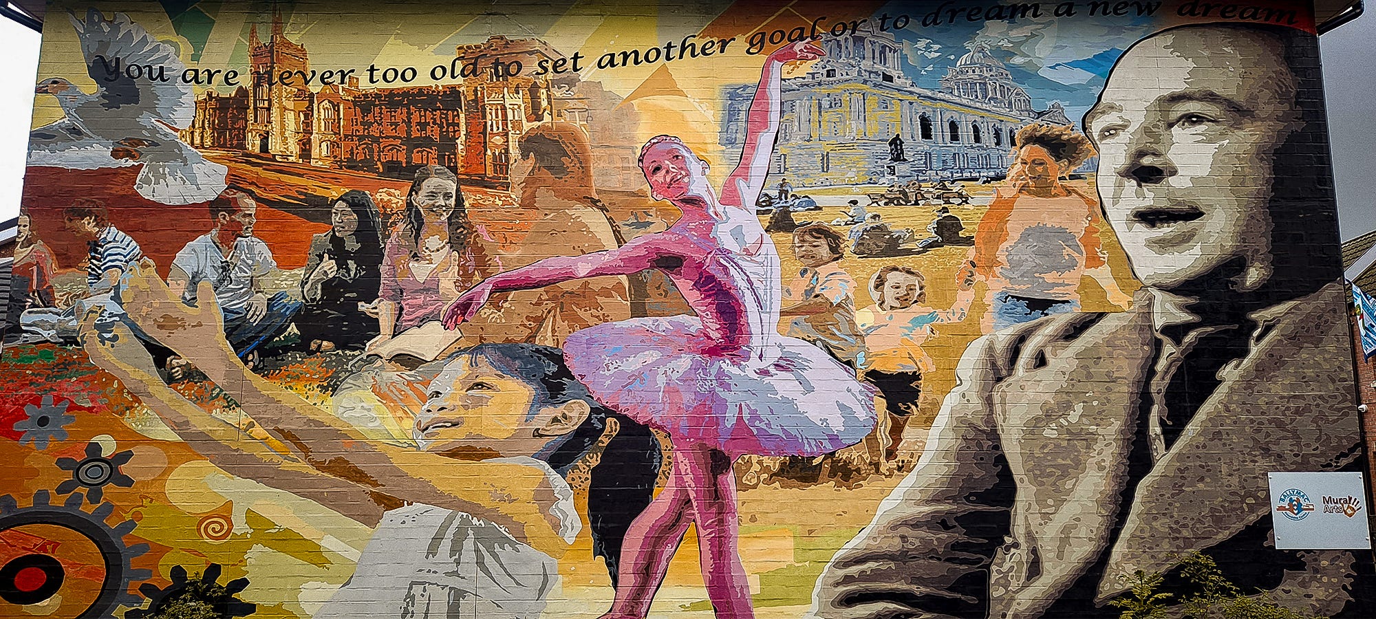 A C.S. Lewis mural in Belfast.