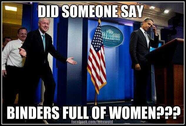 Presidential Debate Spins 'Binders Full Of Women' Meme, Fact Checks : The  Two-Way : NPR