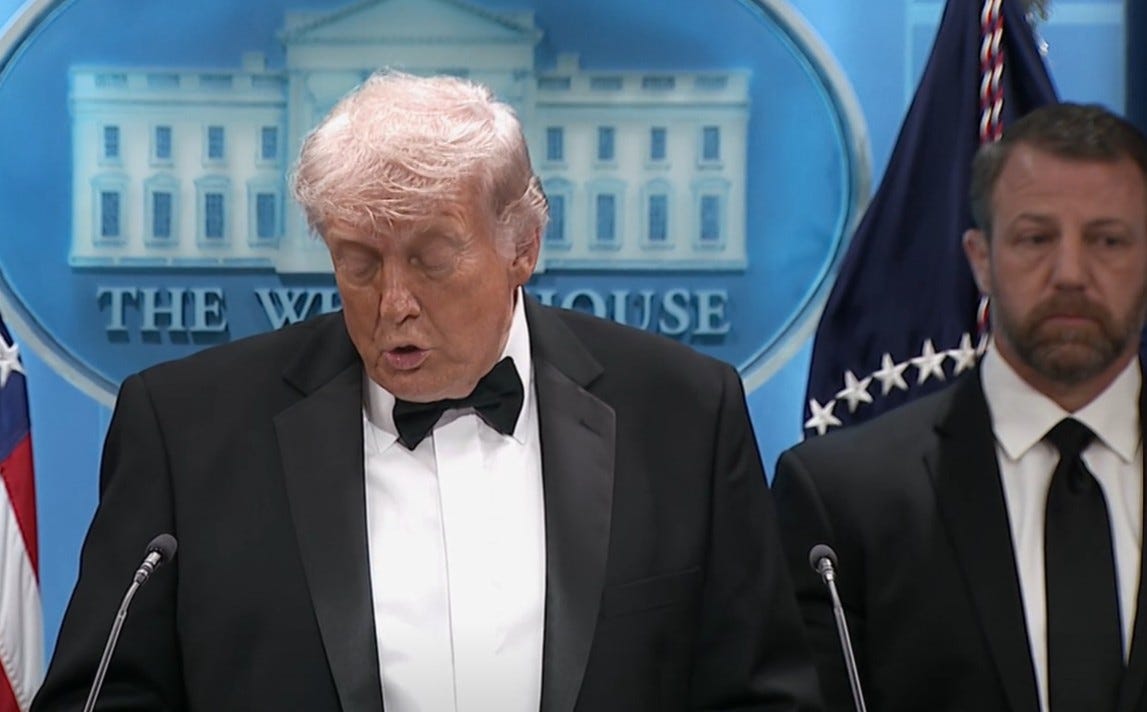 Trump Brags About The Crowd Size After Someone Tried To Shoot Up WHCD