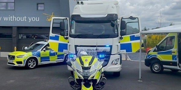 Commercial Vehicle Unit - police car, motorcycle, HGV and van