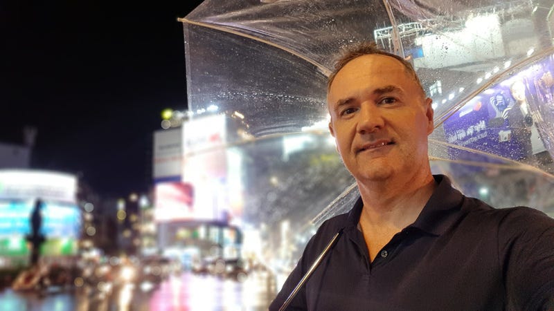 James in rainy Saigon