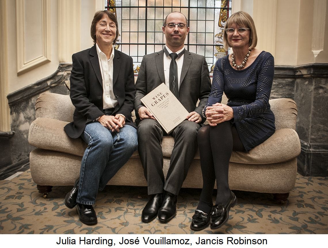 Wine Grapges 釀酒葡萄 - 與Julia Harding，José Vouillamoz，Jancis Robinson合影