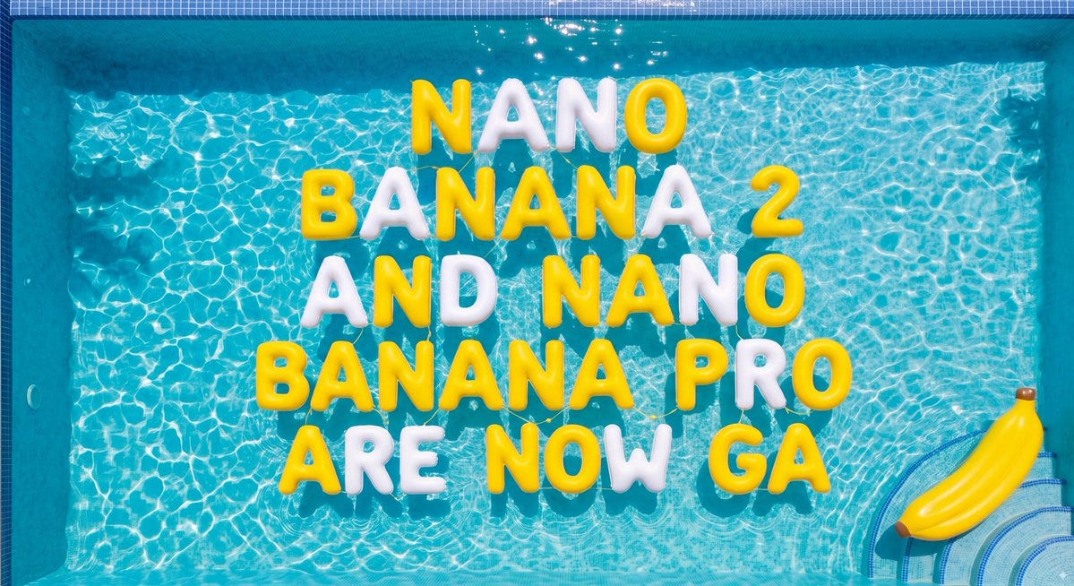 Nano Banana 2 und Nano Banana Pro sind generell verfügbar Nano Banana 2 und Nano Banana Pro sind generell verfügbar