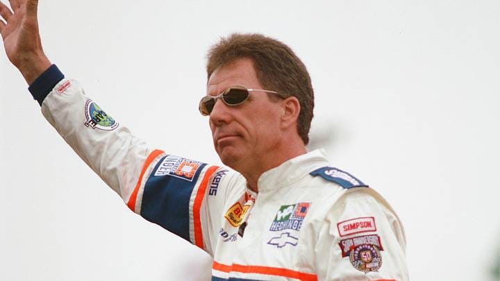 Feb 15, 1998; Daytona Beach, Florida, USA; NASCAR Winston Cup Series driver Darrell Waltrip (17) during the Daytona 500 at Daytona International Speedway. Mark J. Rebilas-Imagn Images