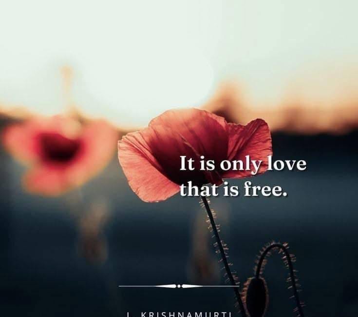 It Is Only Love That Is Free
