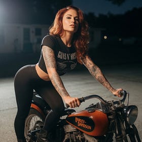 Midnight Motorcycle Mamma (Flash Fiction)