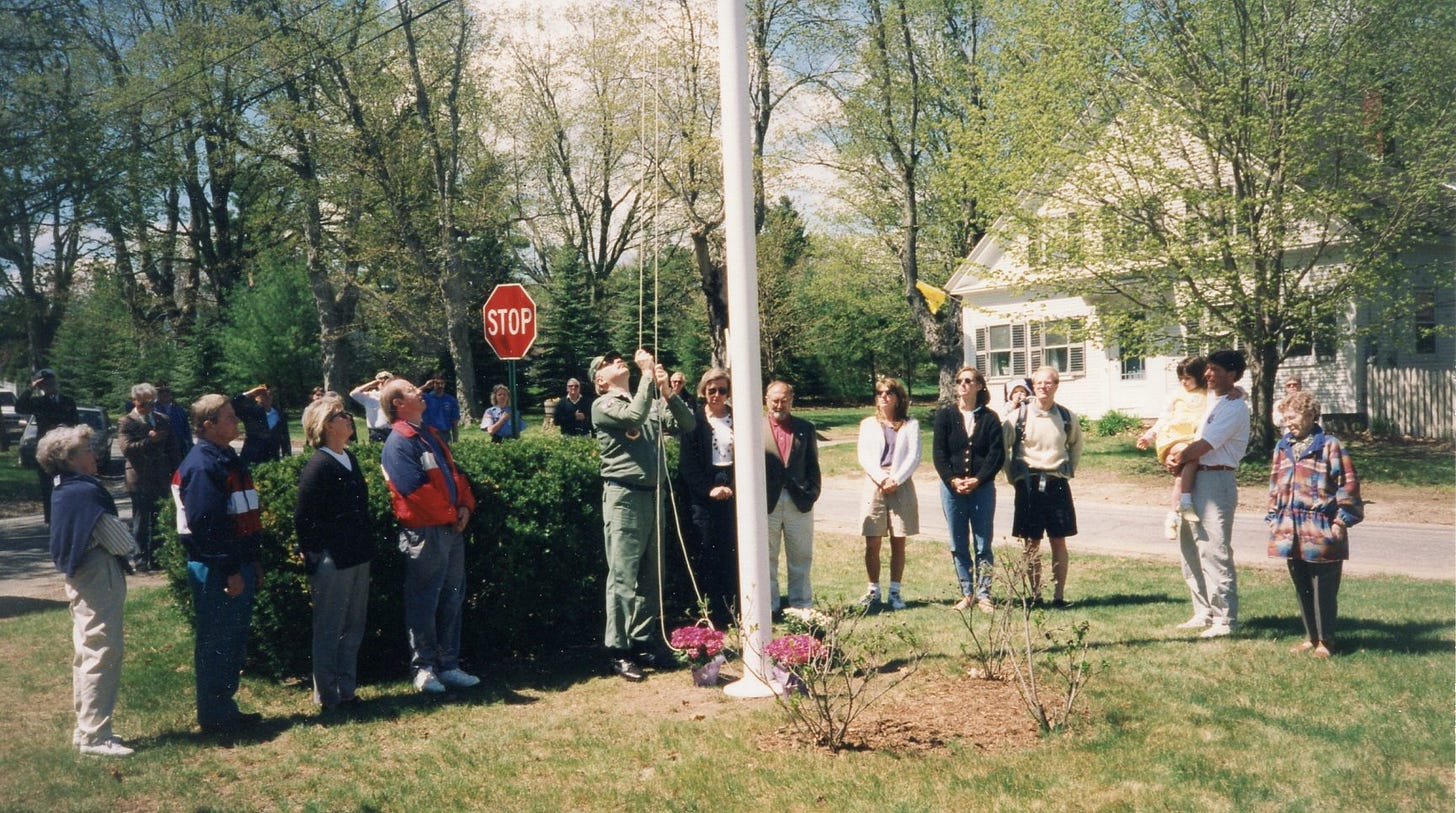 Smithville flagpole dedication Smithville flagpole dedication
