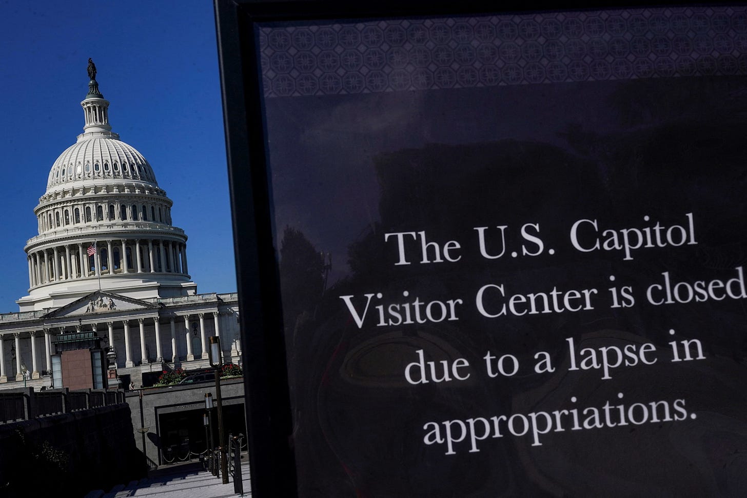 U.S. Capitol visitor center closed due to government shutdown caused by lapse in appropriations U.S. Capitol visitor center closed due to government shutdown caused by lapse in appropriations
