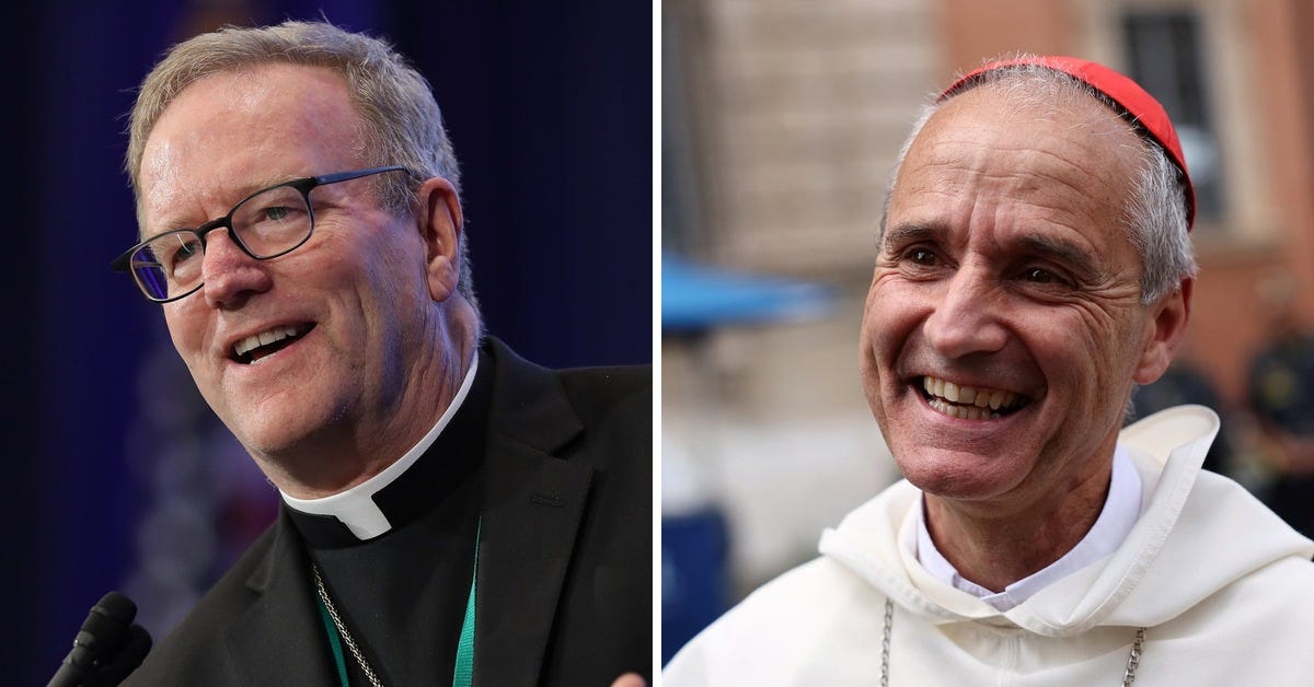 Bishop Robert Barron, left, and Cardinal Jean-Paul Vesco, right Bishop Robert Barron, left, and Cardinal Jean-Paul Vesco, right
