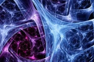 Colorful synapse system, computer generated fractal background