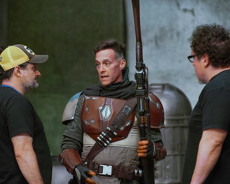 Brendan Waybe with Dave Filoni and John Favreau Brendan Waybe with Dave Filoni and John Favreau