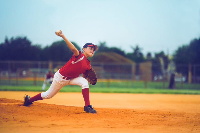 Pitcher throwing