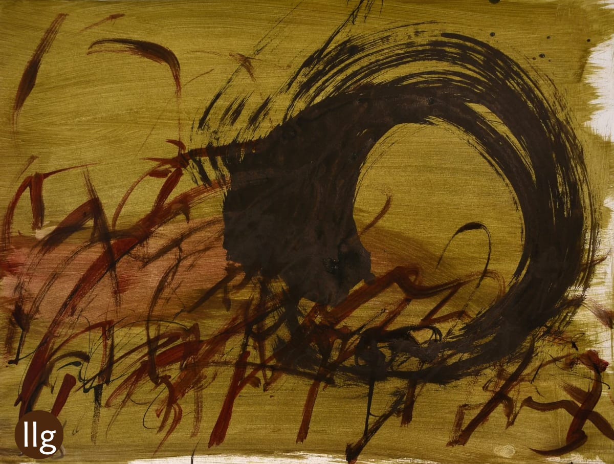abstract sumi art