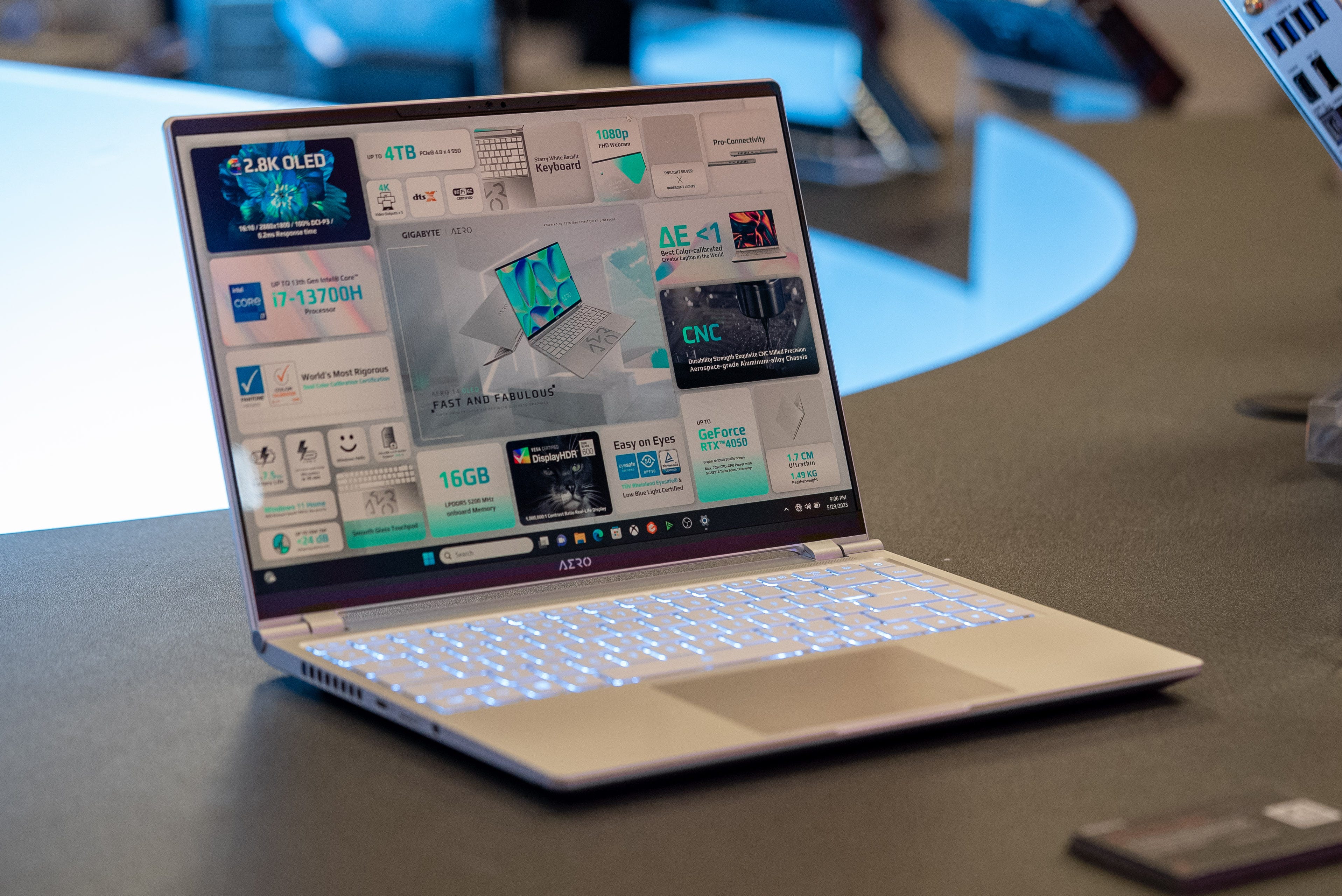 Gigabyte Aero 14 (2023) hands-on review: the super sleek laptop of