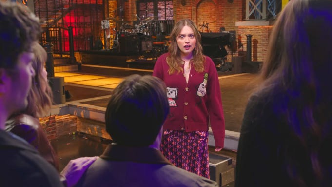 Aimee Lou Wood in 'SNL UK' promo
