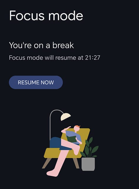 Android Focus Mode
