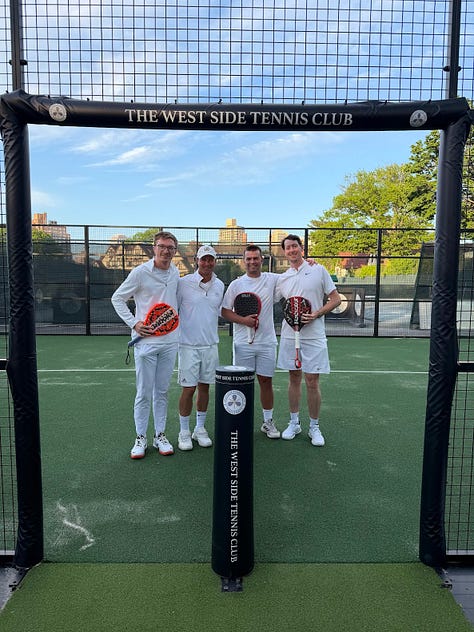 Grand opening of the padel court at West Side Tennis Club