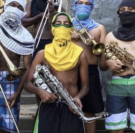 This contains: brazil aesthetics saxophone rio