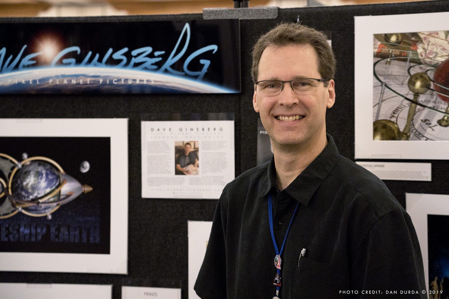 Dave Ginsberg at Spacefest X, 2019, photo credit: Dan Durda Dave Ginsberg at Spacefest X, 2019, photo credit: Dan Durda