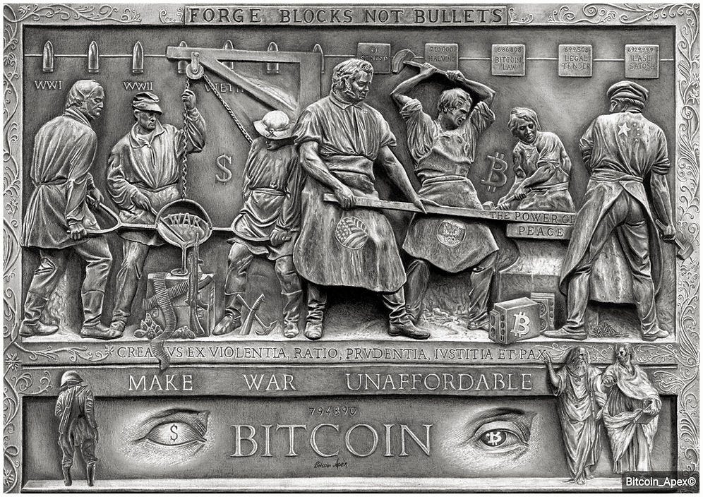 Bitcoin - Peacemaker, fine art print Bitcoin - Peacemaker, fine art print