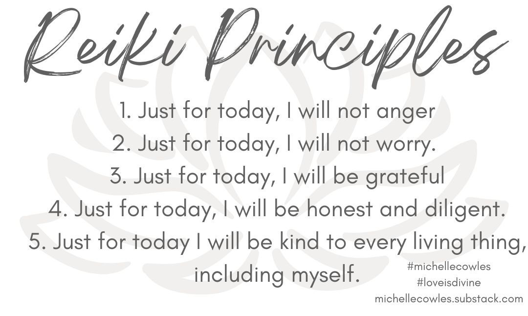 5 Reiki Principles
