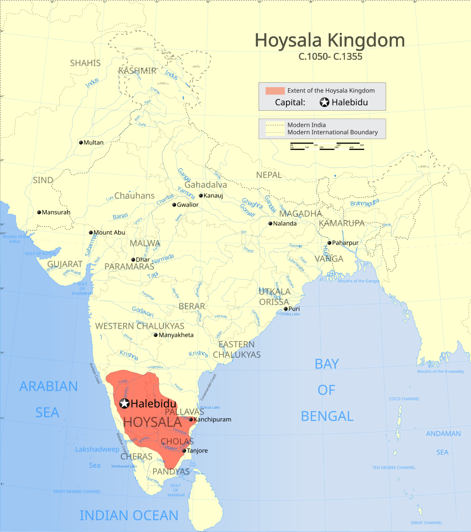 File:Indian Kingdom of Hoysala map.svg