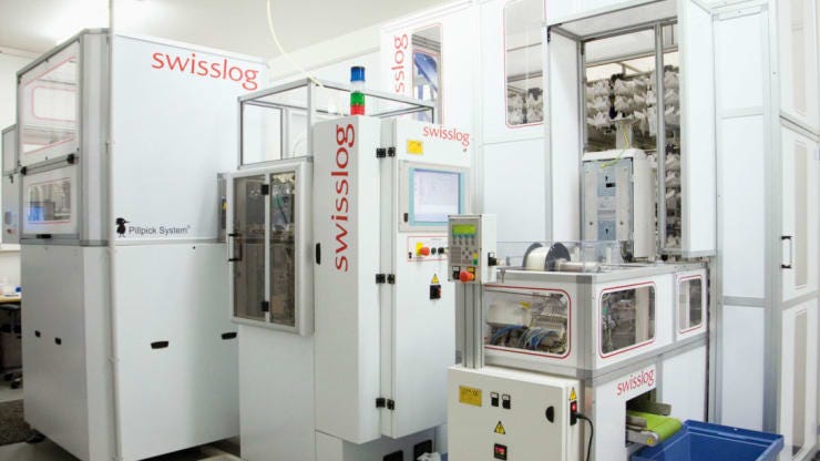 The PillPick system fully automates a pharmacy.