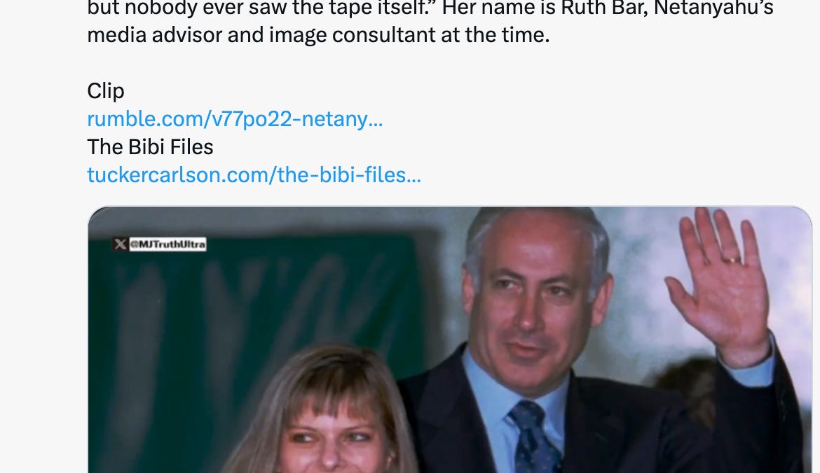 An Israeli Leaked 1000 Hours Of Interrogation Video To Alex Gibney, Who Turned It Into "The Bibi Files." Many Years Too Late, Americans Are Being Given Facts Israelis Have Had For Decades. 
