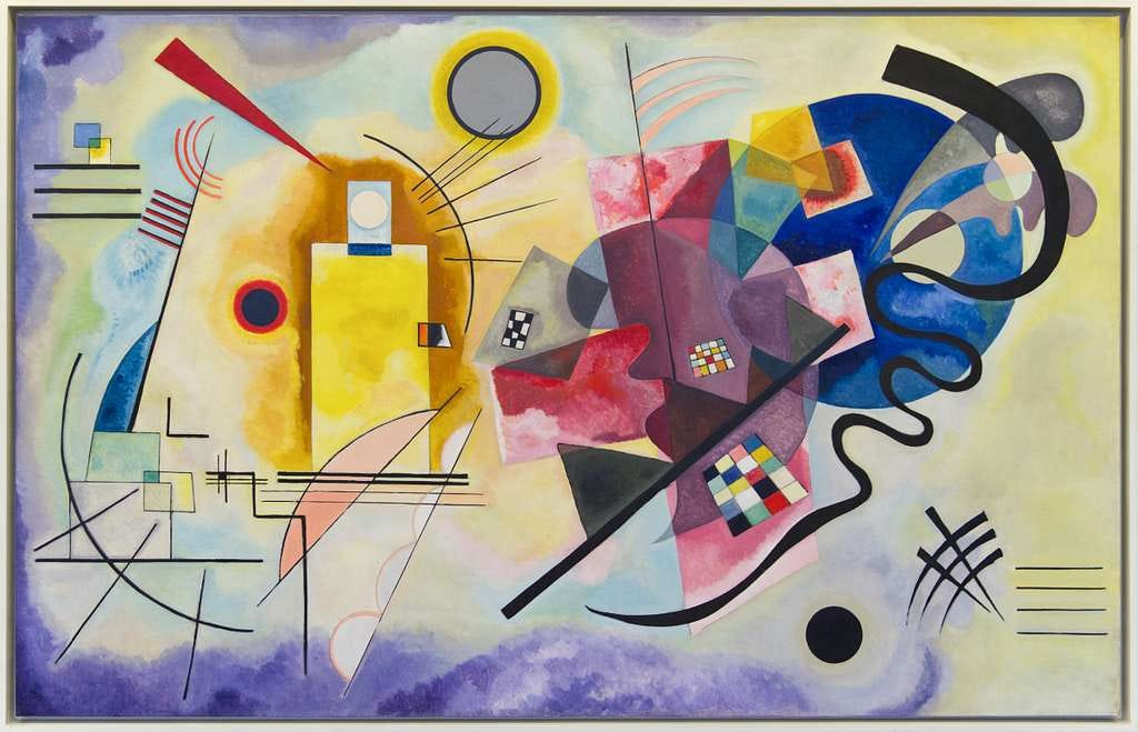 Kandinsky - Jaune Rouge Bleu - Art nouveau public domain image - PICRYL ...