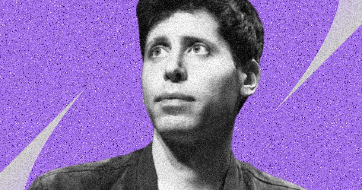 OpenAI CEO Sam Altman / Joel Saget/Getty Images / The Signal Newsletter Graphic